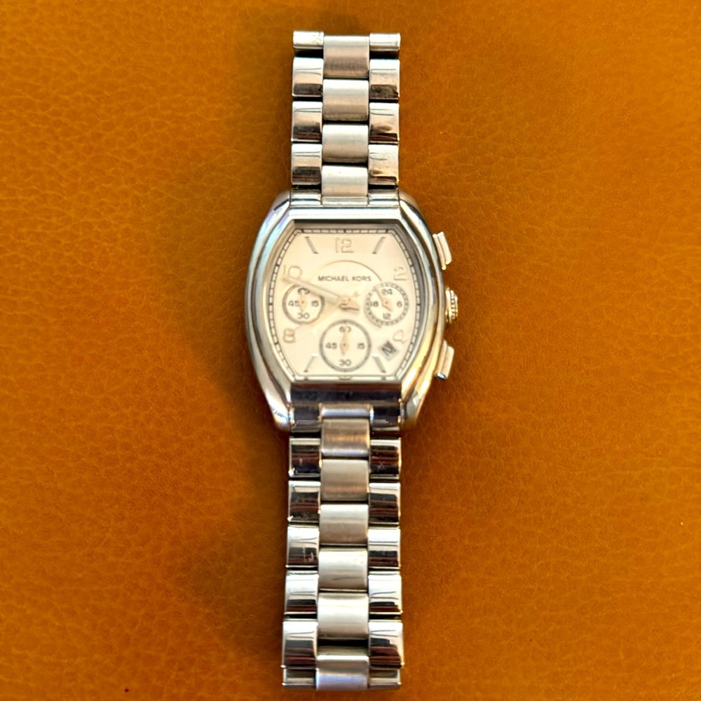 Michael Kors stainless steel watch. Gently worn.